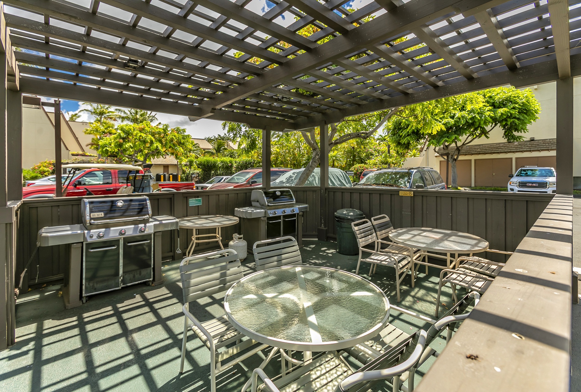 Grills on site for the grilling masters. 