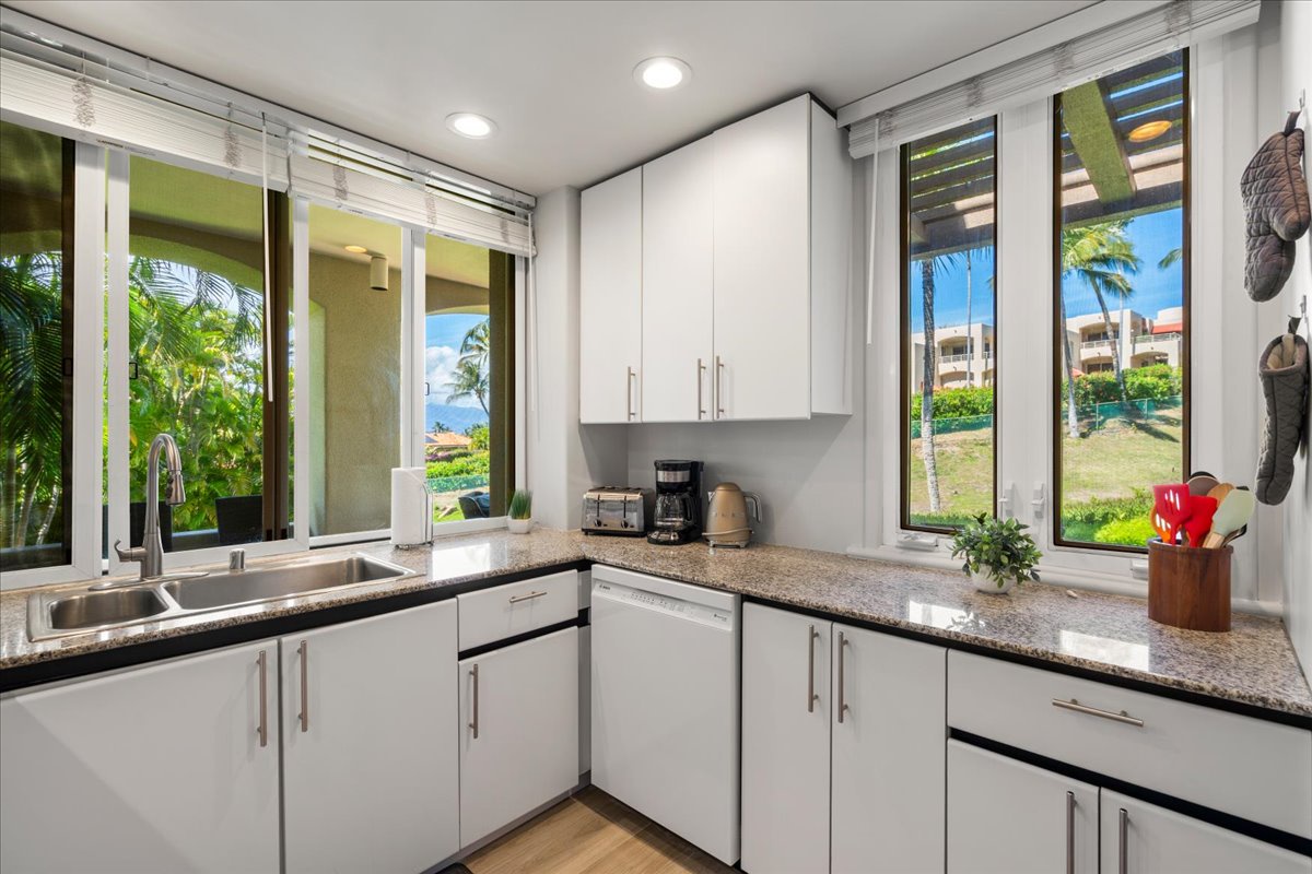 Prep island favorites in this bright and functional kitchen