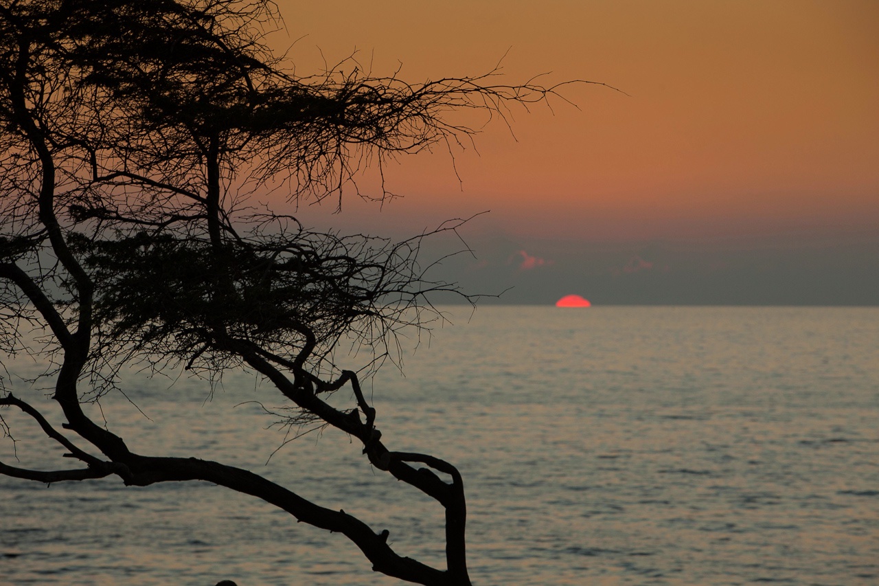 The property is set near tranquil waterfront surroundings, where gentle waves meet dramatic silhouettes at dusk, creating a serene atmosphere in this peaceful coastal location.