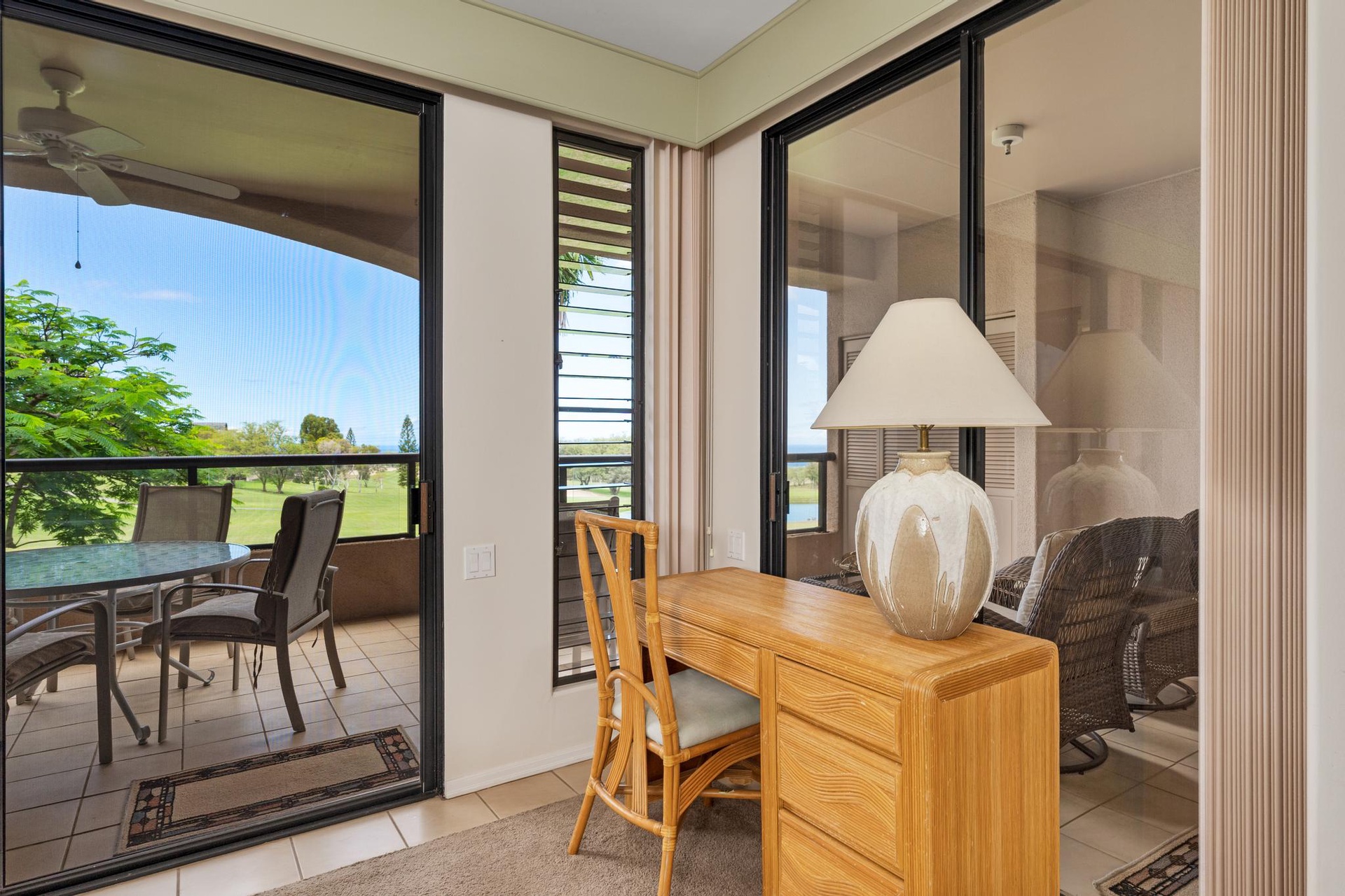 Need to get some work done? There's a desk in this condo