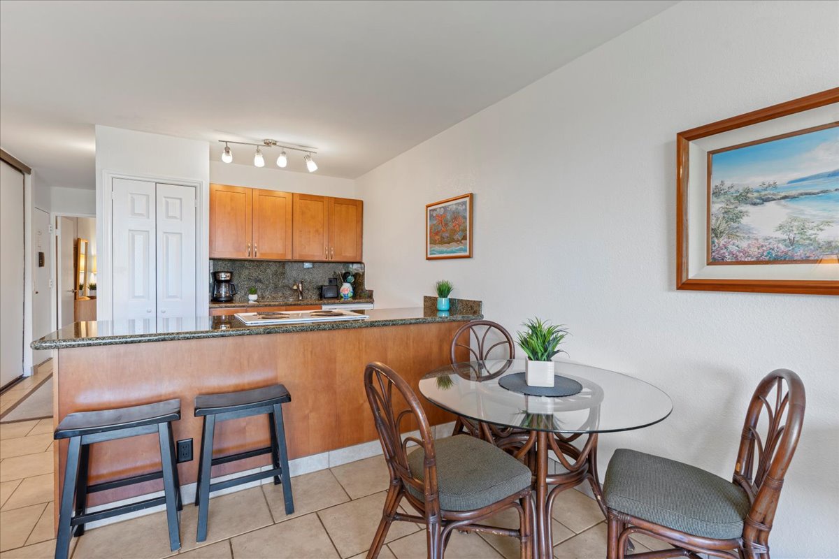 Gather around your breakfast bar for morning coffee or enjoy a meal at the dining table—your open kitchen flows seamlessly into the living space, making every moment feel like home.