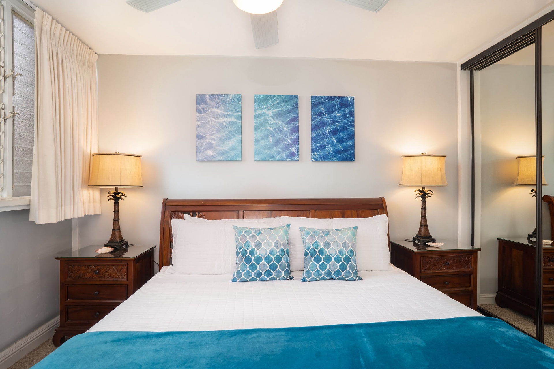 A peaceful space to recharge during your vacation.