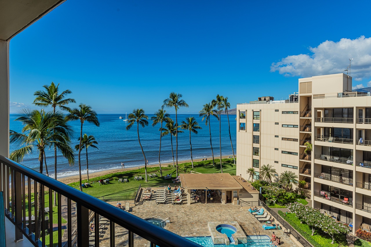 Ocean breezes and peaceful views from this private lanai