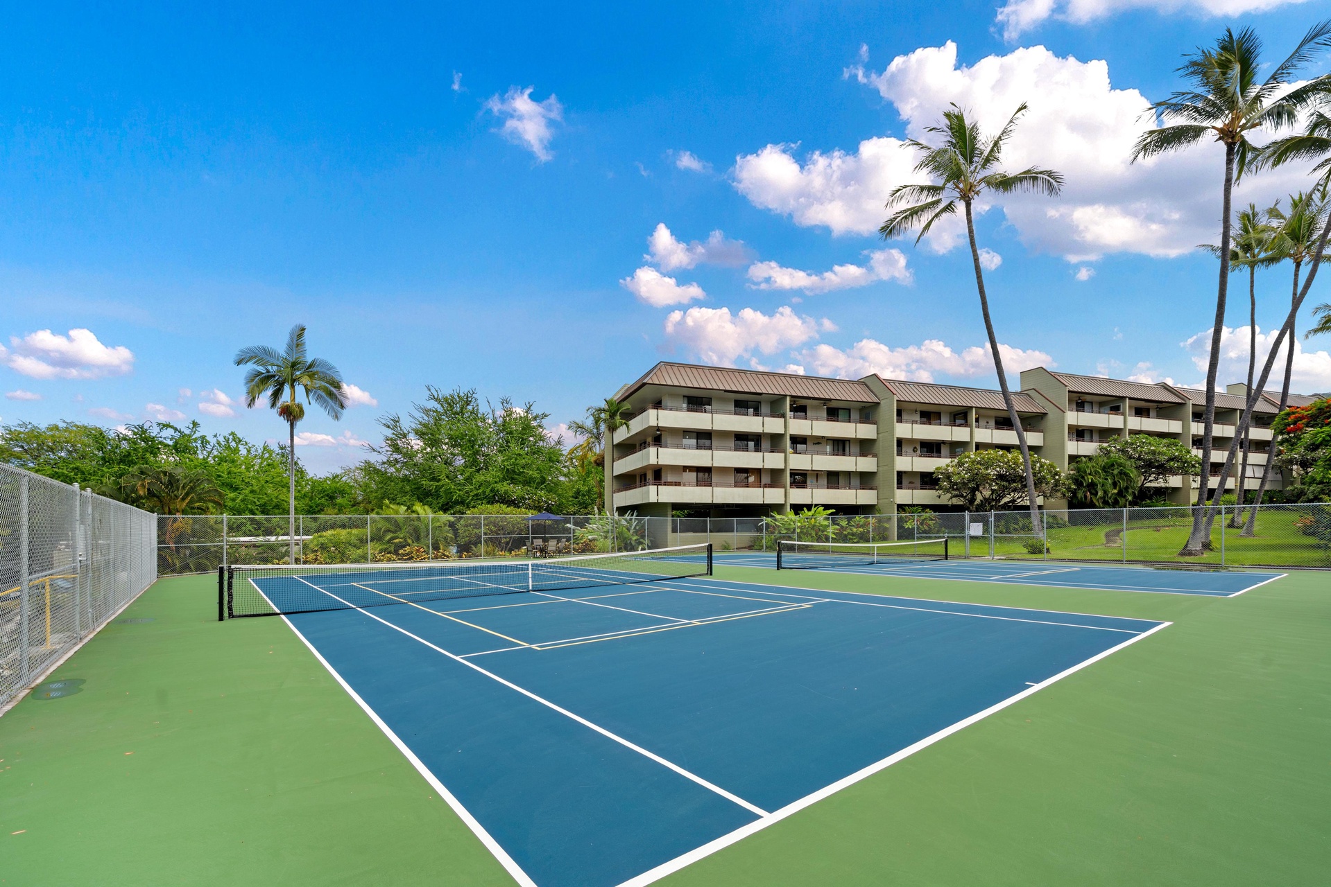 Enjoy playing tennis