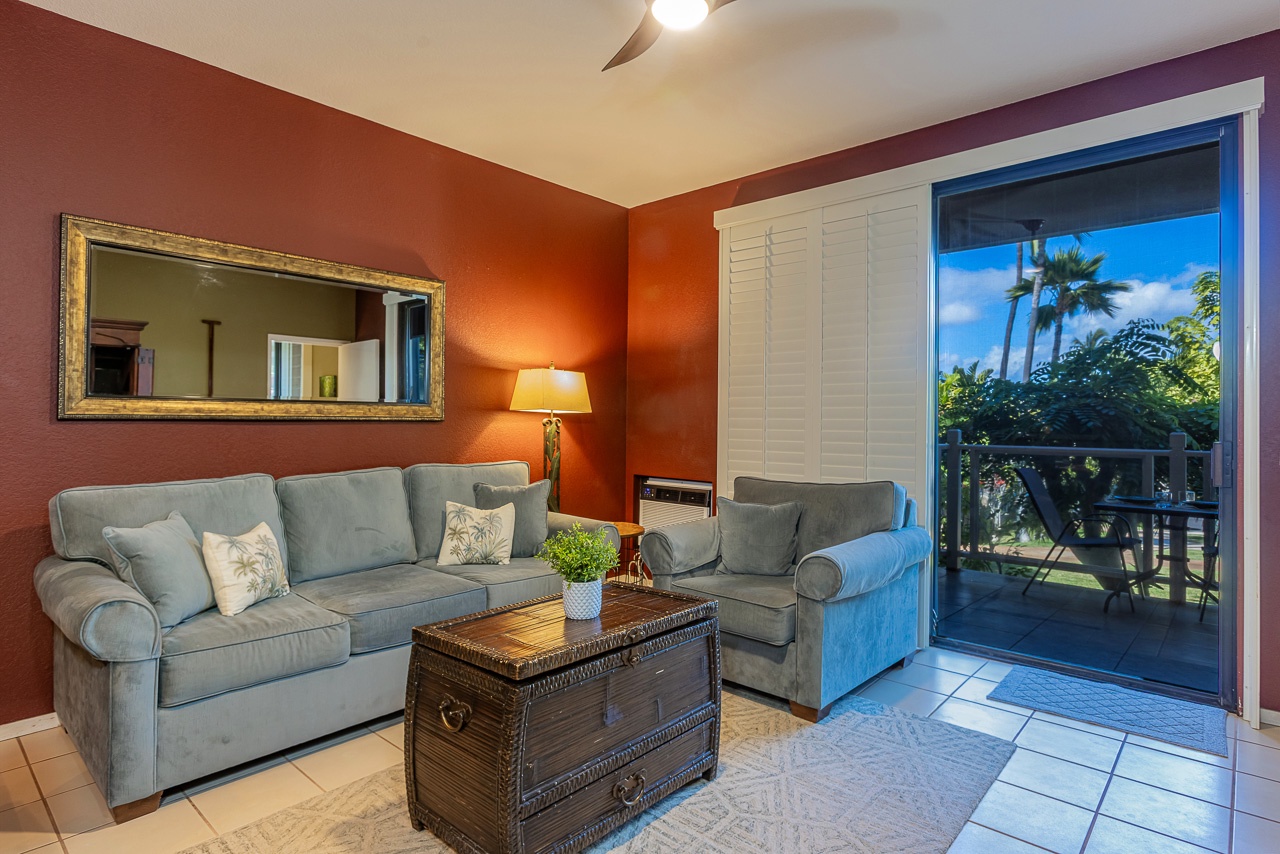 Comfy couch time after sunny beach days