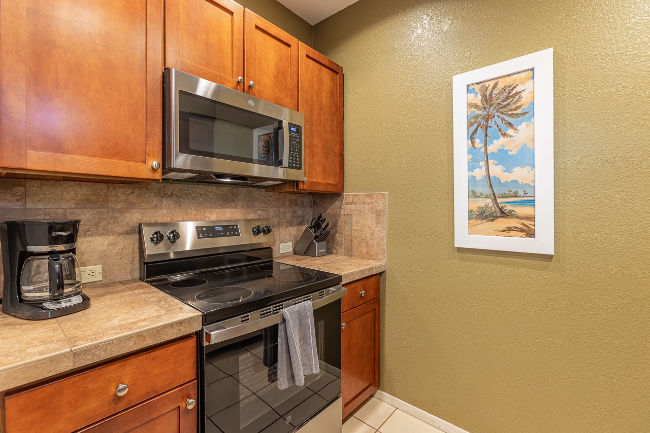 Full size appliances make meal prep a breeze