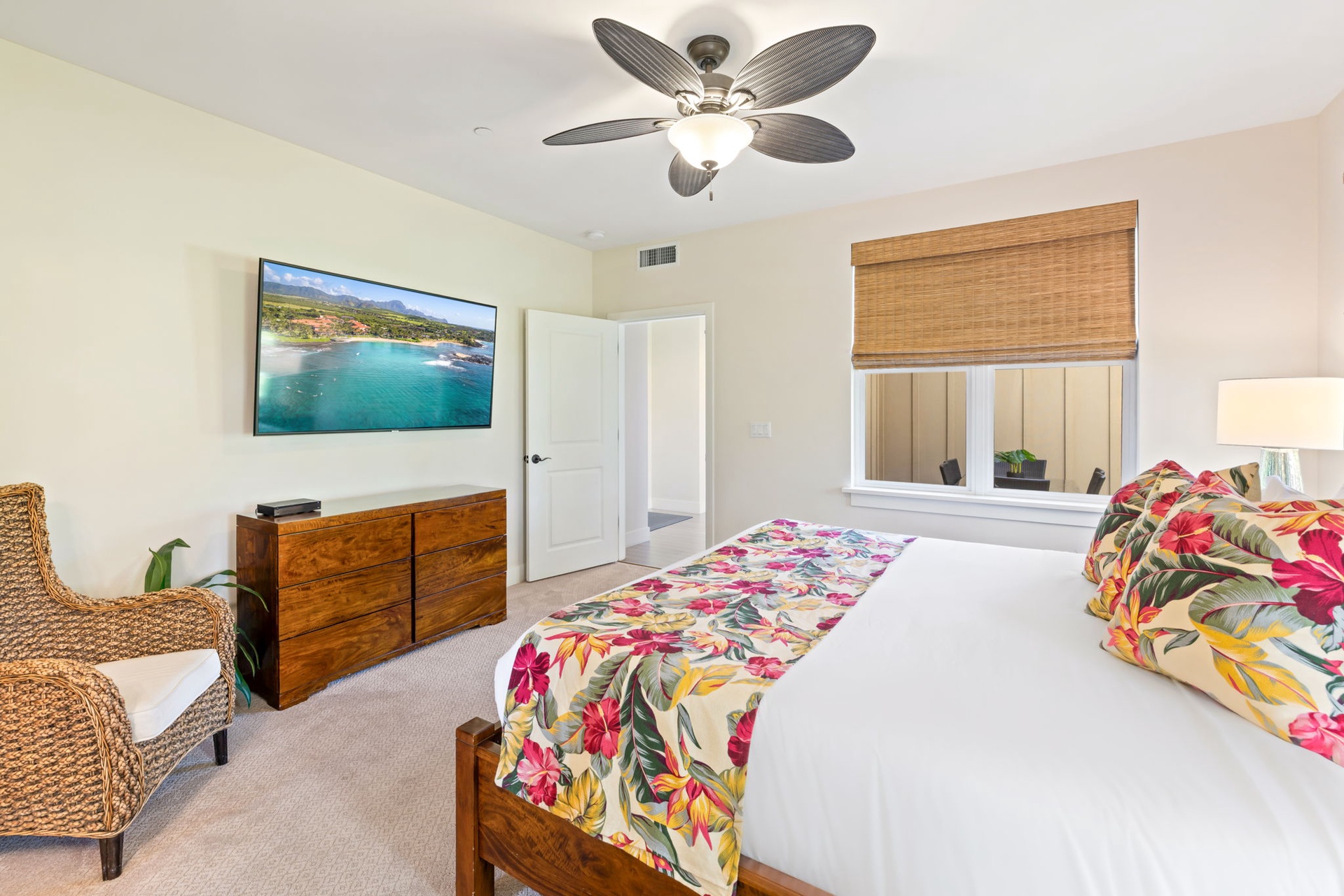 TV in Primary Bedroom