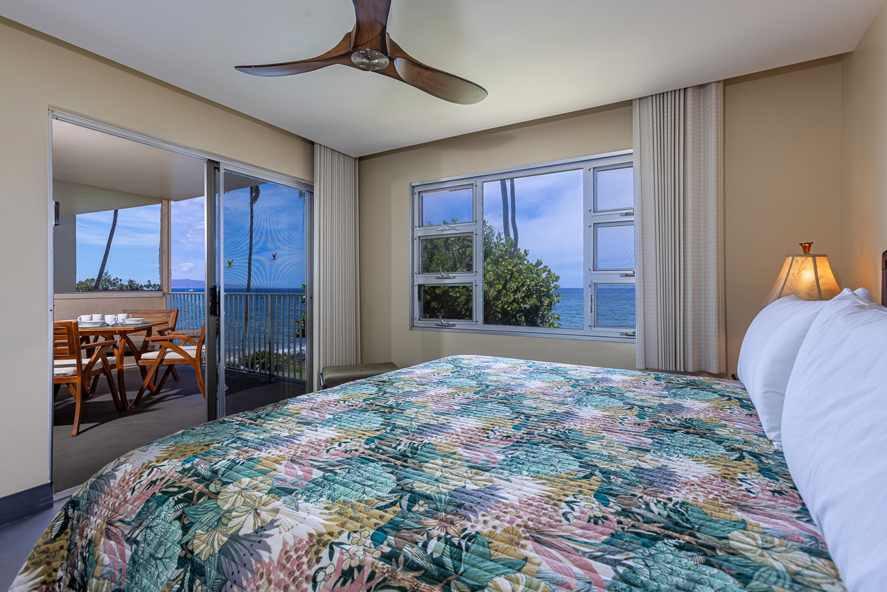 Wake up to ocean views from the primary bedroom