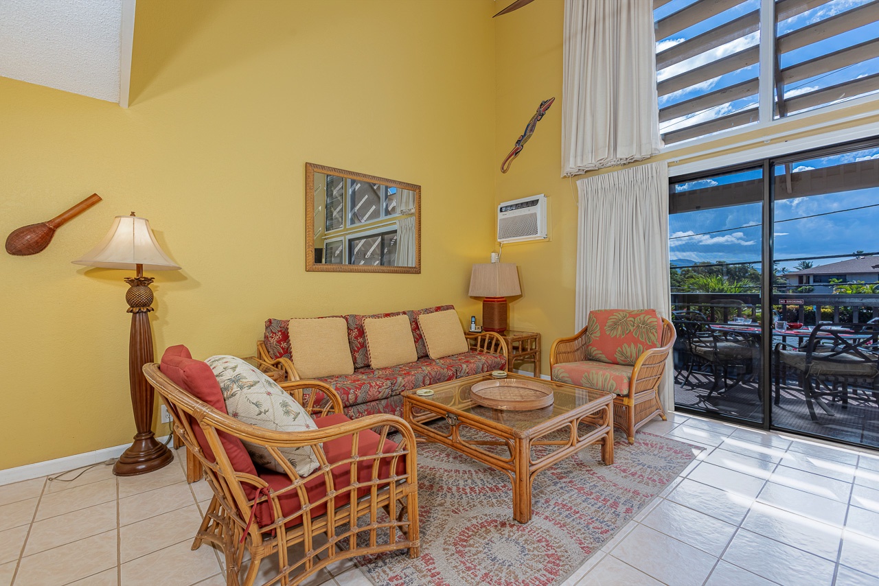 Spacious living room designed for island comfort