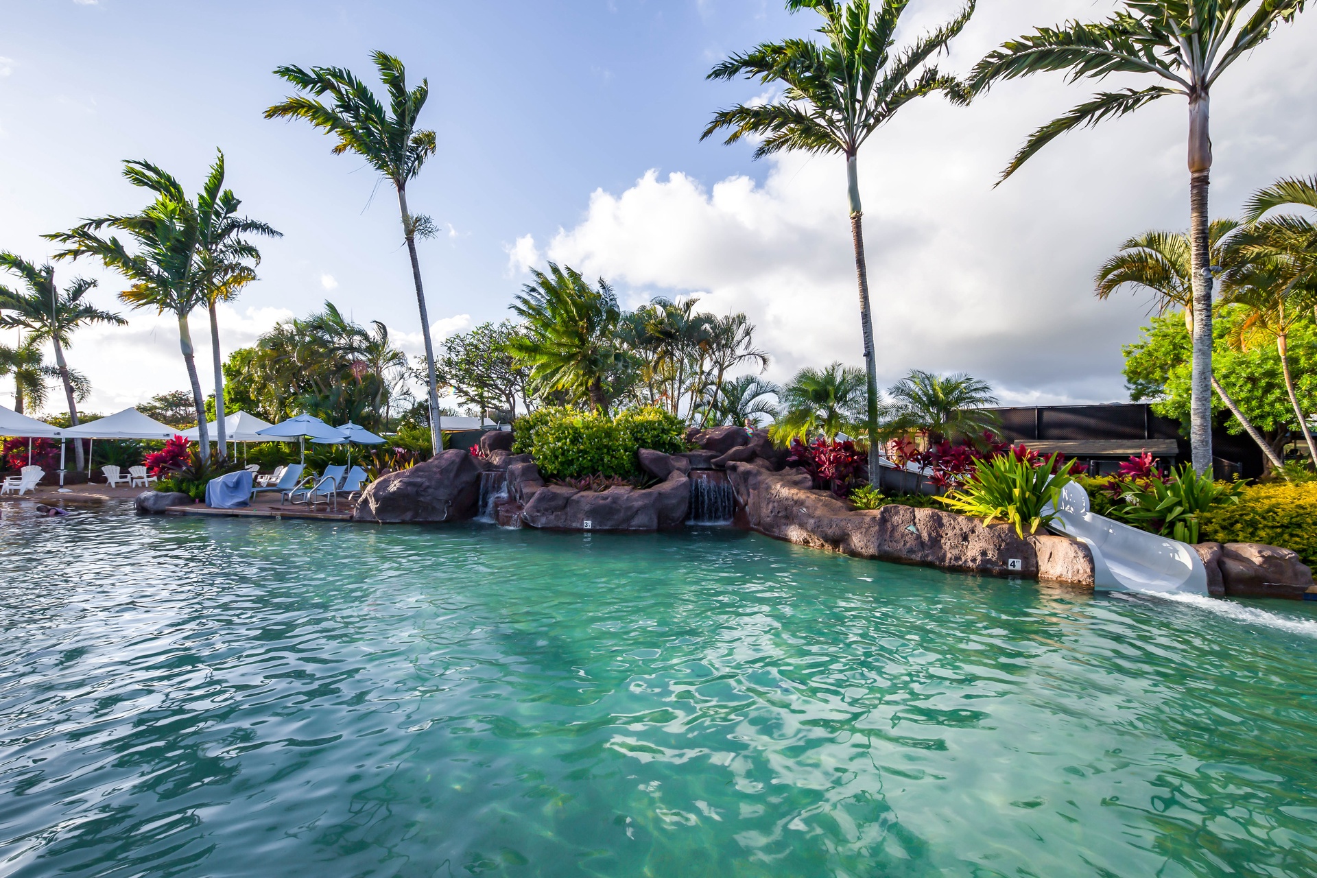 Take a dip in this resort styled pool on site