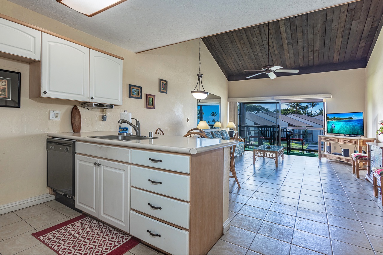 Airy great room perfect for gathering and unwinding