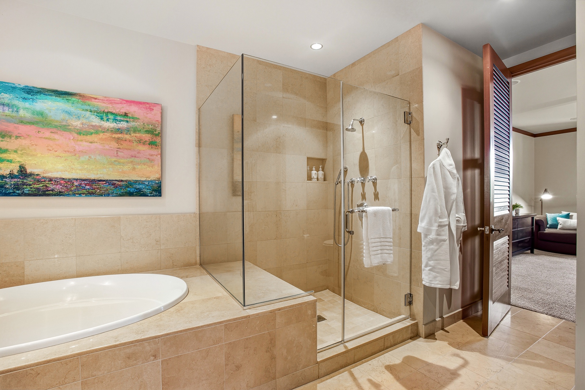 Refresh in a luxurious bath with premium amenities