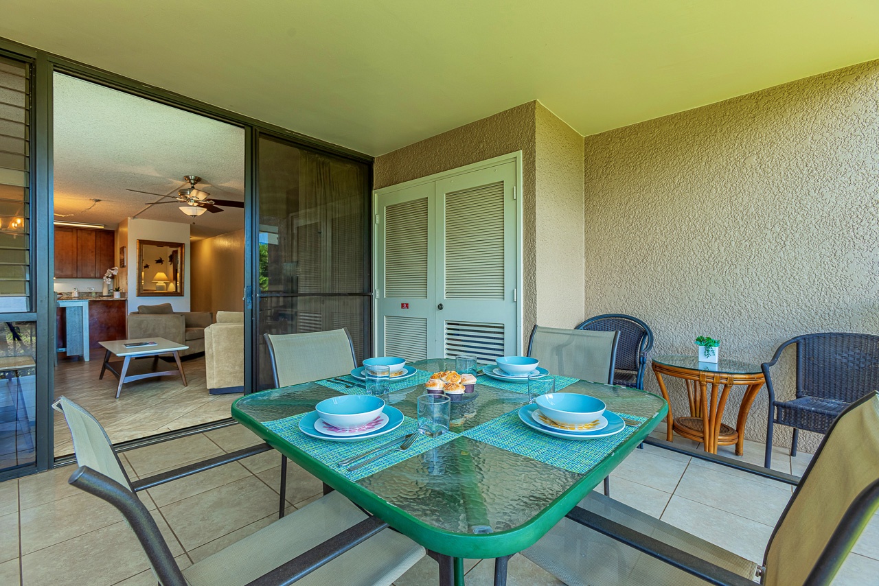 Enjoy your meals on your private balcony, where coastal breezes and turquoise table settings create the perfect backdrop for memorable meals.