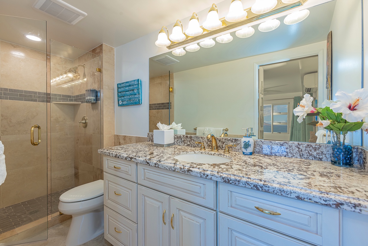 Spa-like bathroom with modern finishes