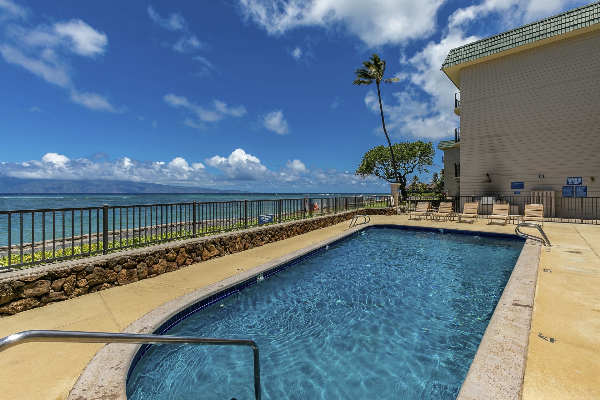 Lounge in the sun, take a refreshing dip, and soak in the stunning coastal beauty just steps from your accommodations.