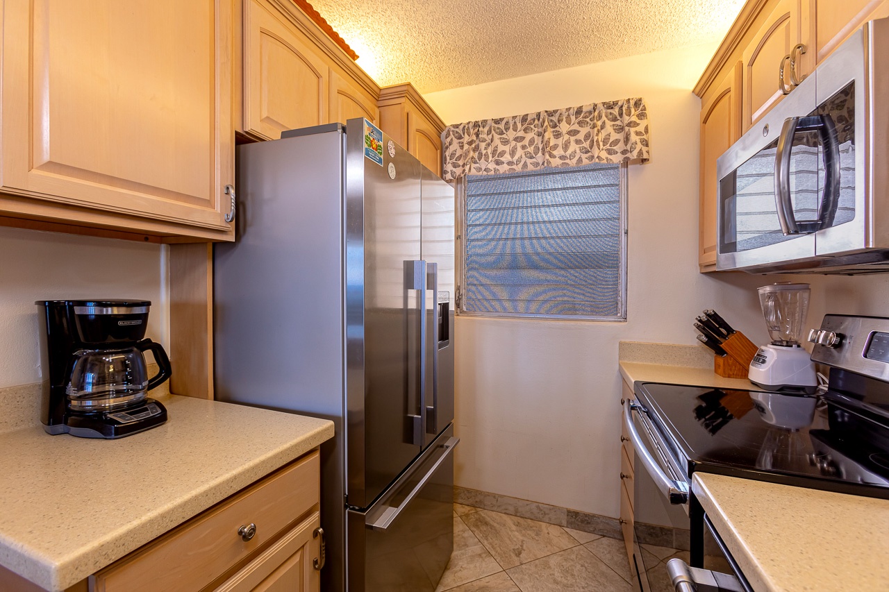 Small appliances are ready for use for those on the go.  