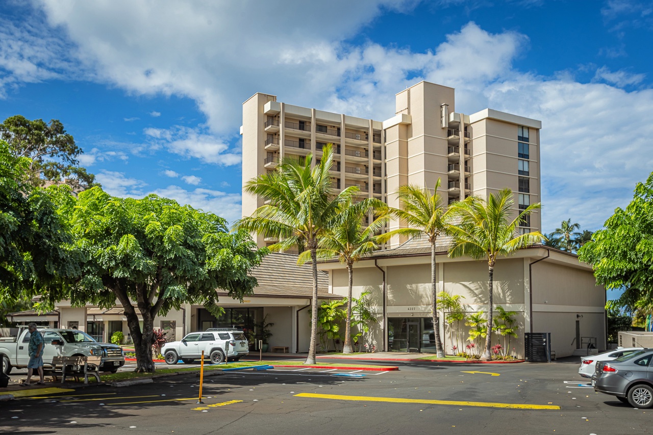 Gentle tropical landscaping enhances every corner of the property