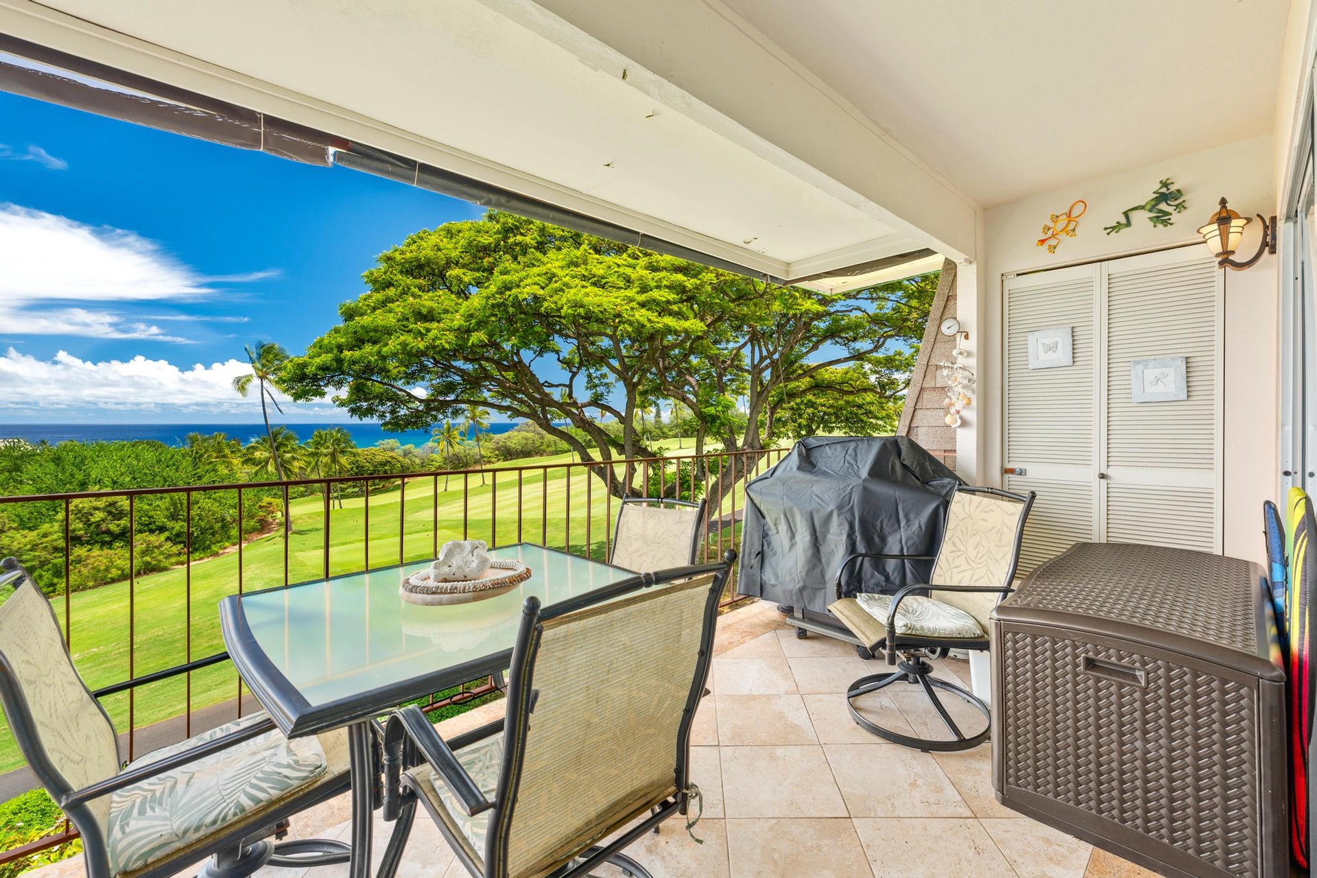 Sip your morning coffee on your private balcony while gazing across the emerald golf course to the sparkling ocean beyond.