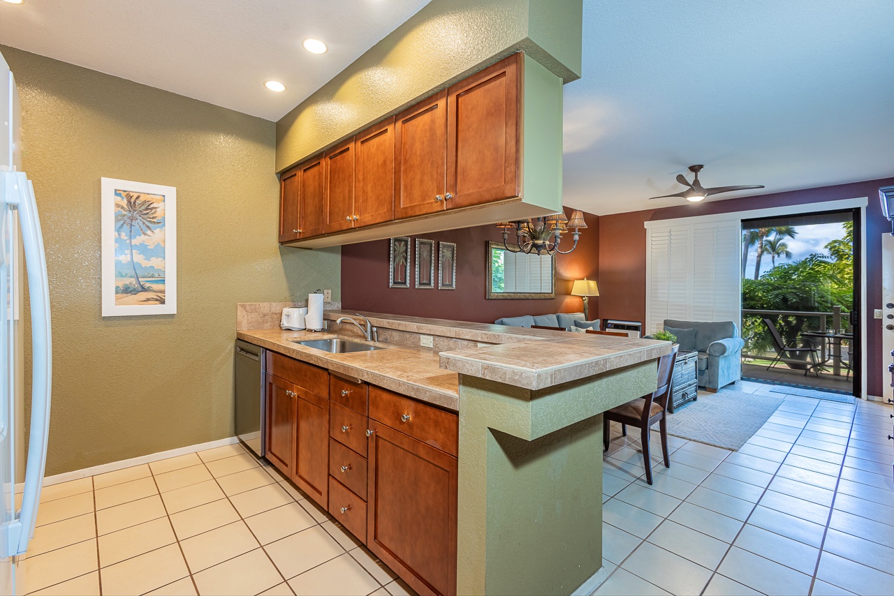 Plenty of counter space for cooking together