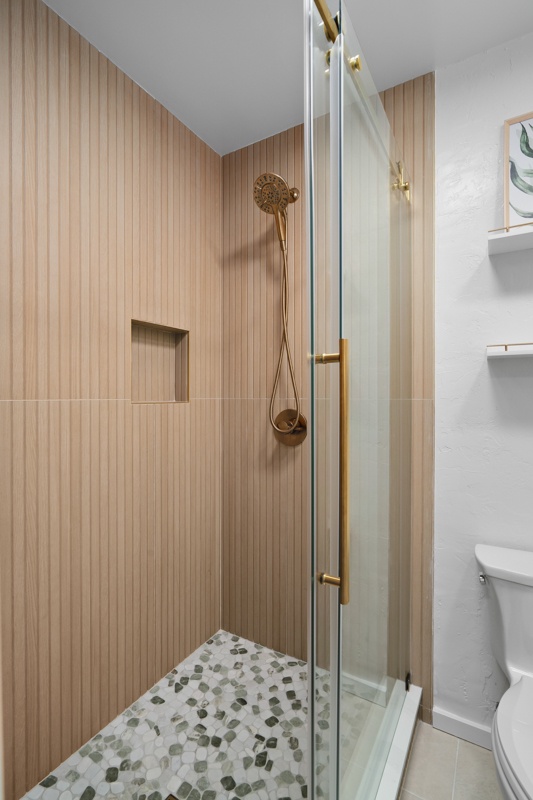 Beautifully remodeled shower