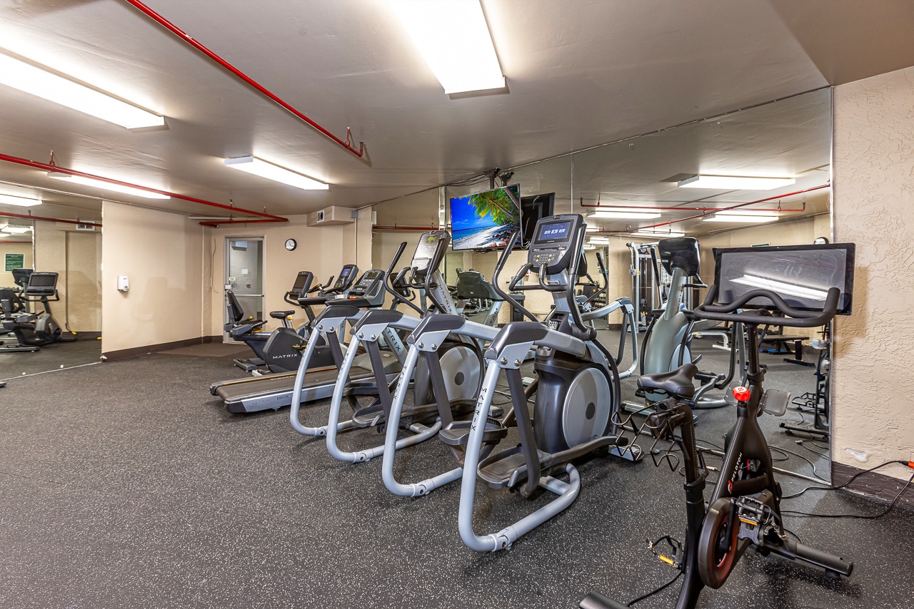 Everything you need for a great workout during your stay.