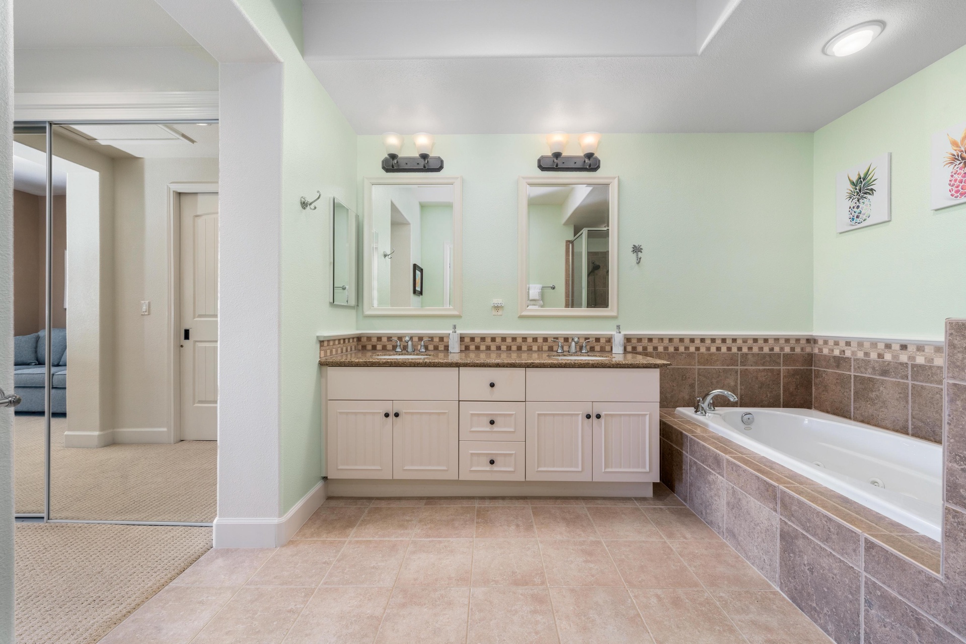 Get ready for the day with the duo vanity