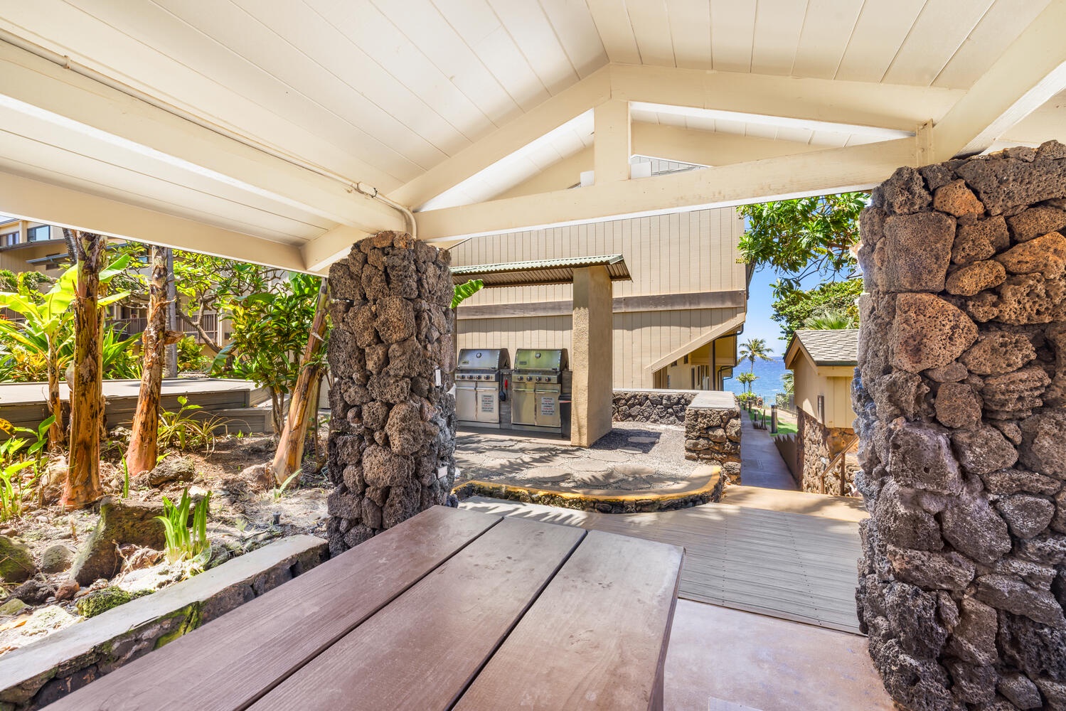 BBQ and additional dining area