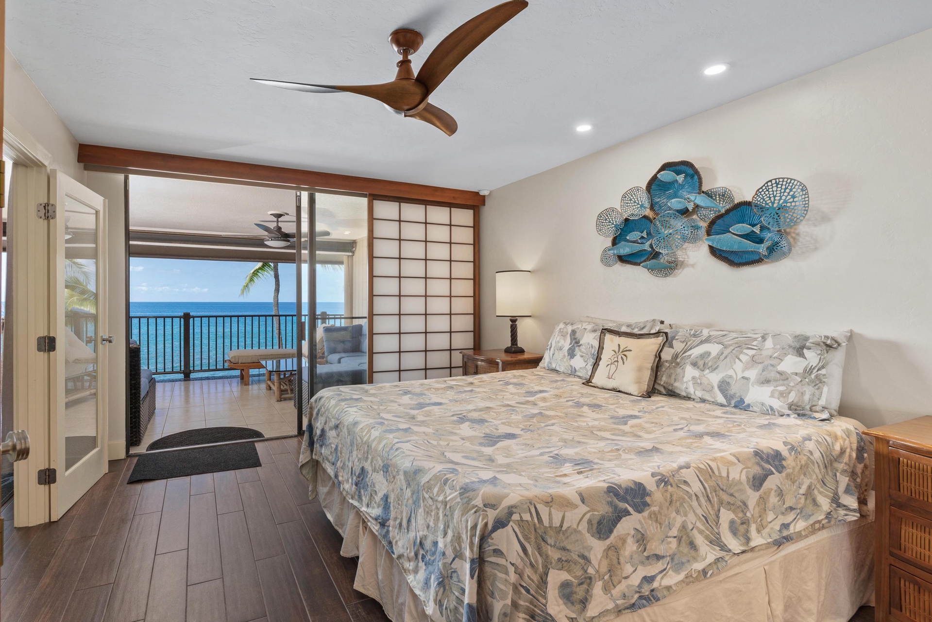 Beautiful ocean views from the primary bedroom