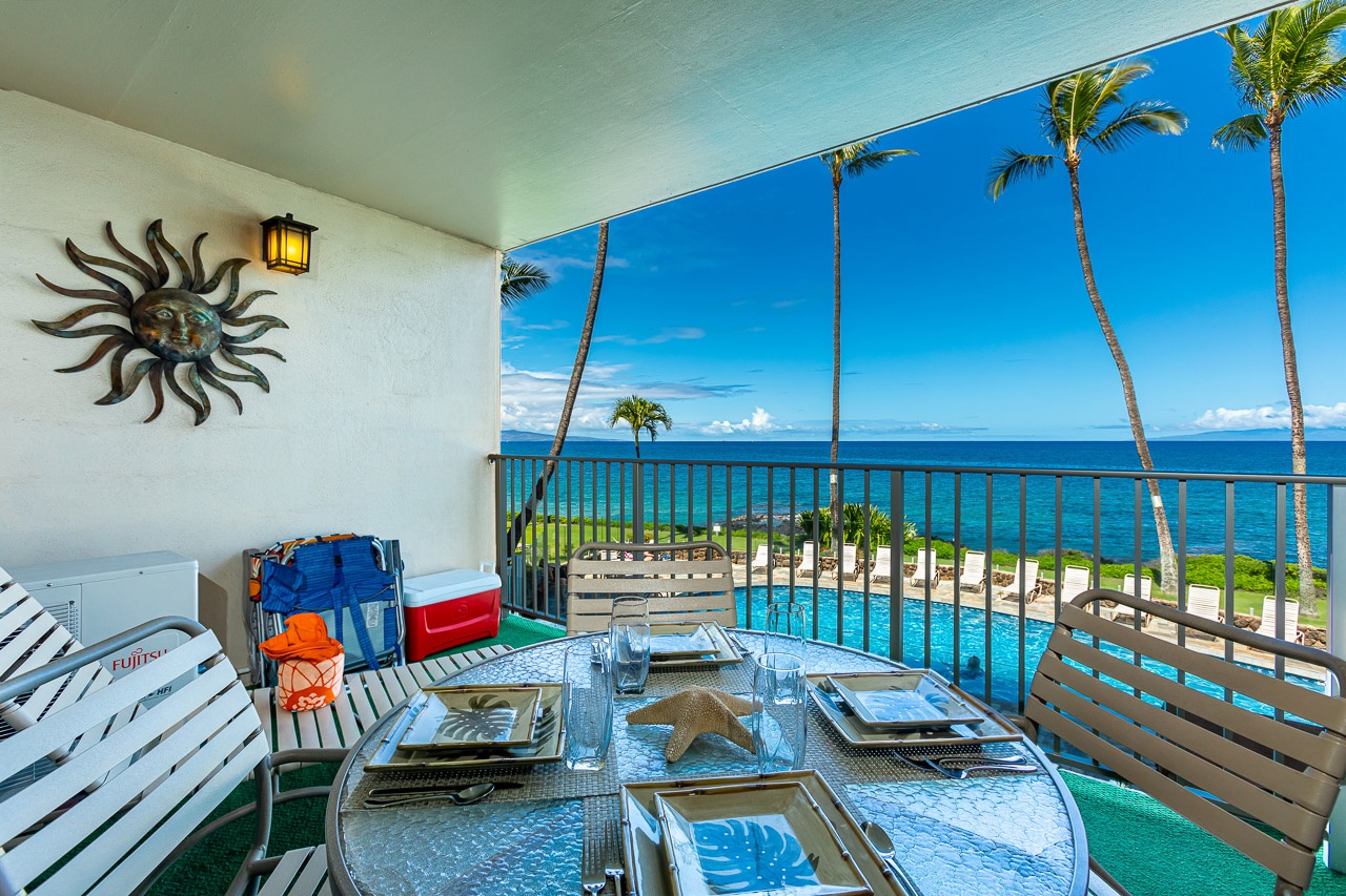 Make this one of your favorite spots for meals and relaxing. 