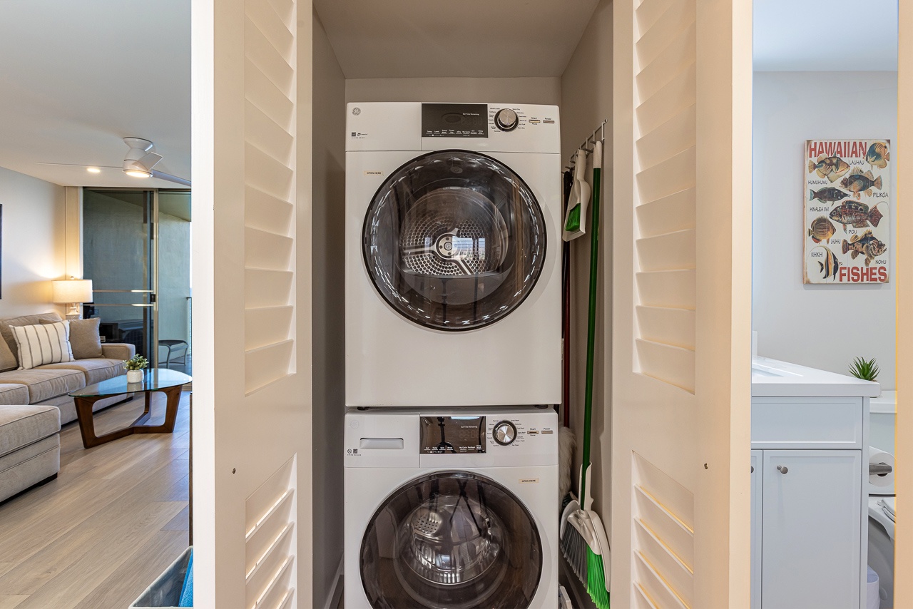 Enjoy the convenience of your own washer and dryer