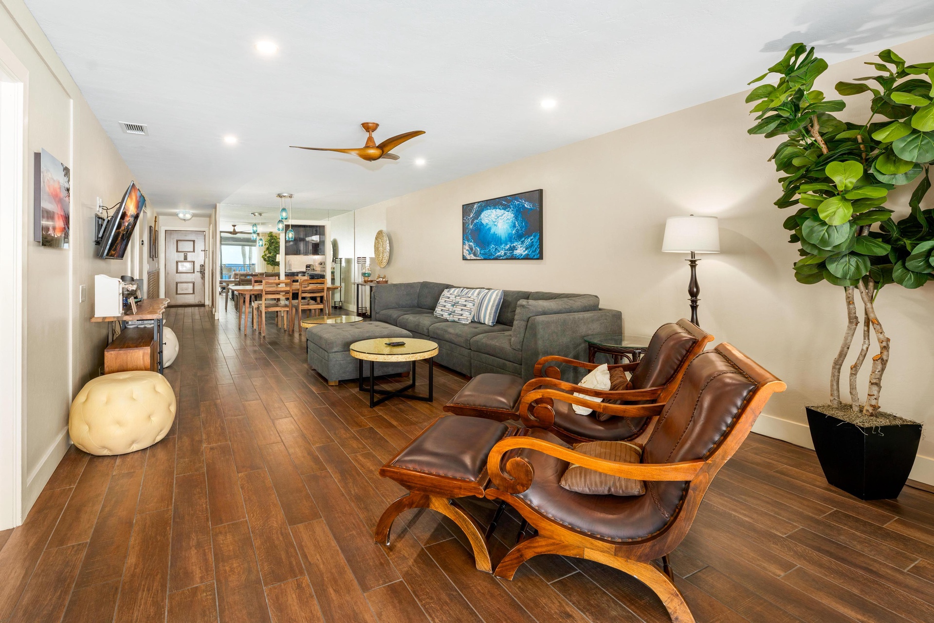 Open living room space