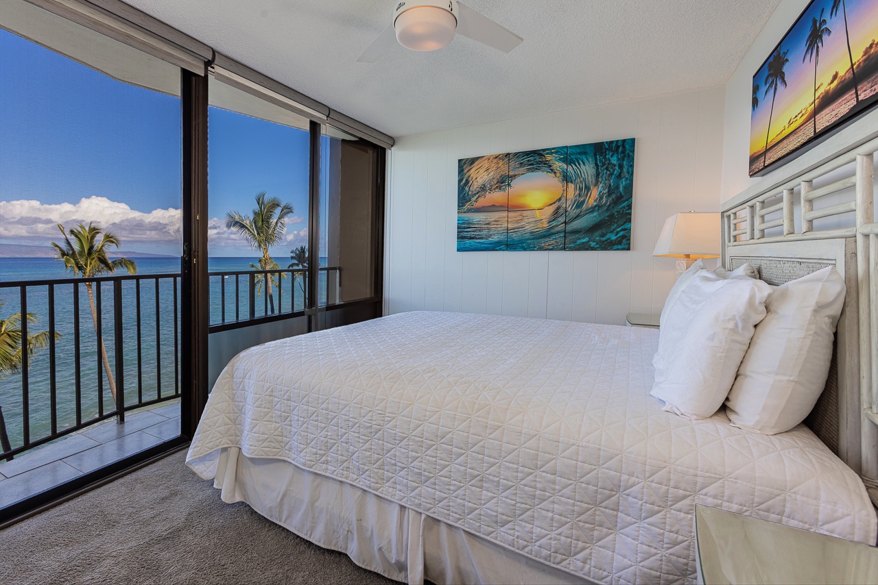 Wake up to ocean views from the primary bedroom