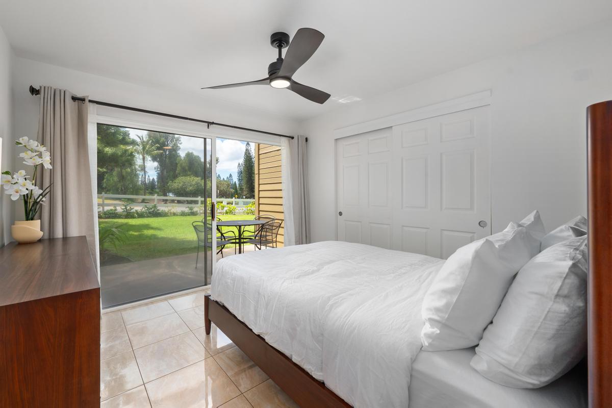 Enjoy access to the lanai from the secondary bedroom