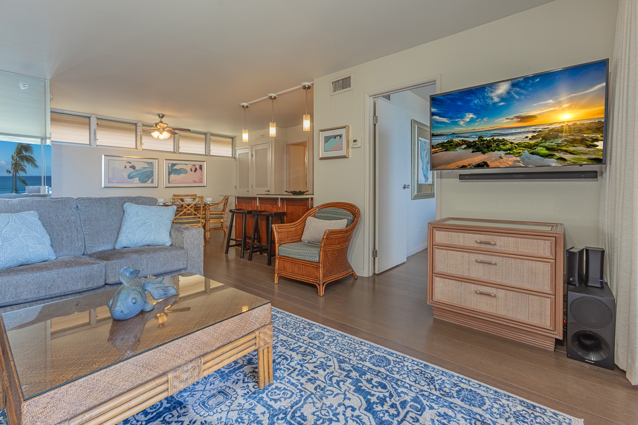 Your bright, airy living space make you feel instantly at home