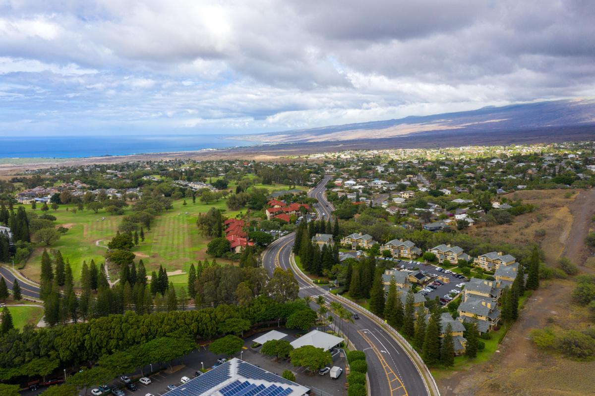 Main above view of property