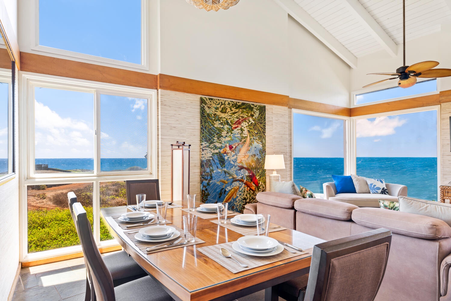 Dining area with fantastic ocean views