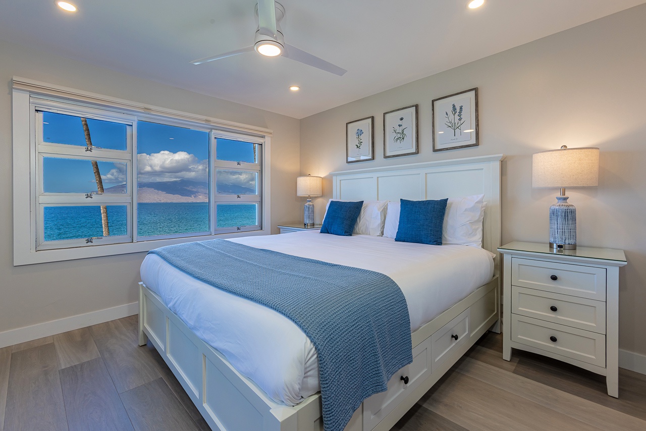 Modern design meets comfort in this oceanfront suite