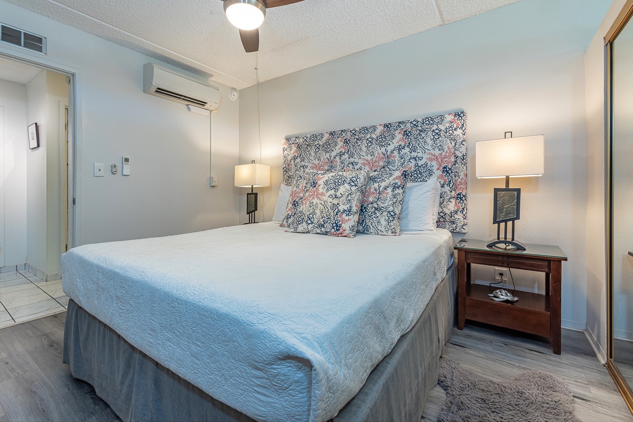 Island living with a king bed made for pure comfort