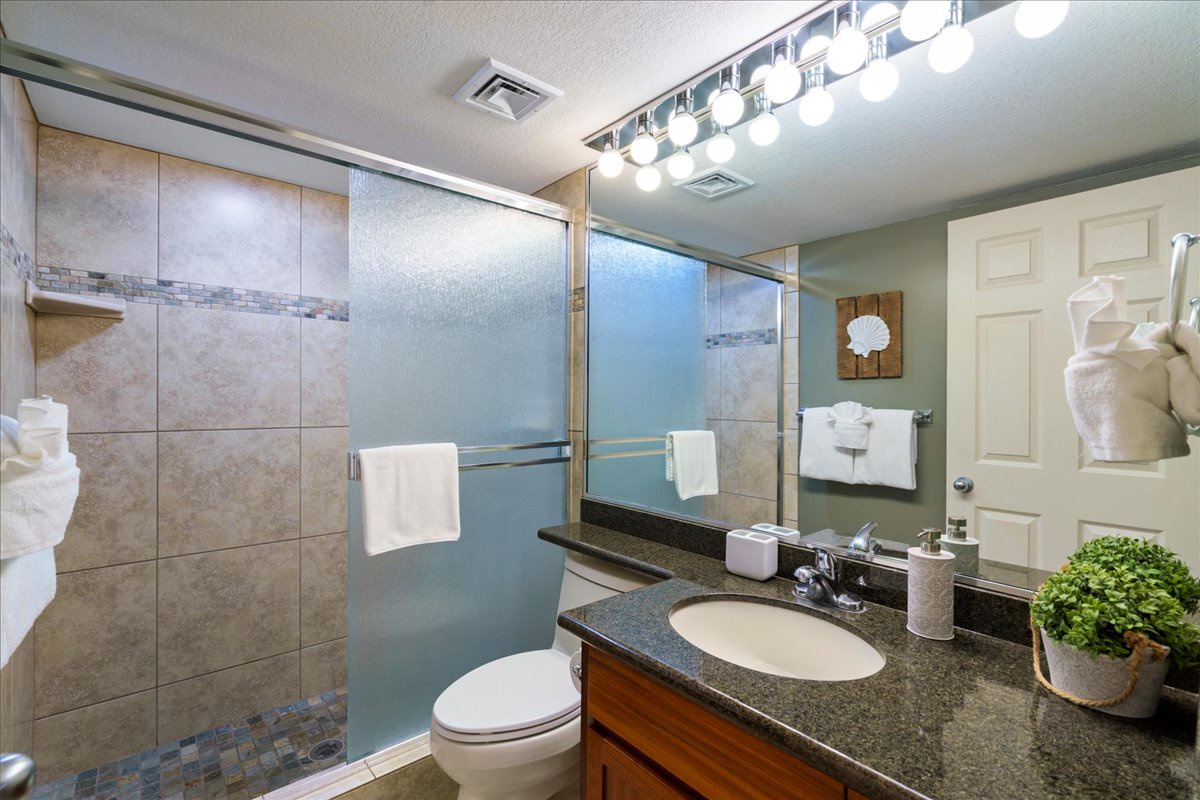 Two full bathrooms offer extra space and comfort