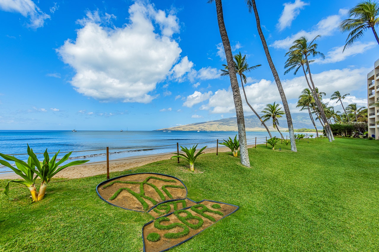 Meticulously landscaped grounds with lush tropical greenery