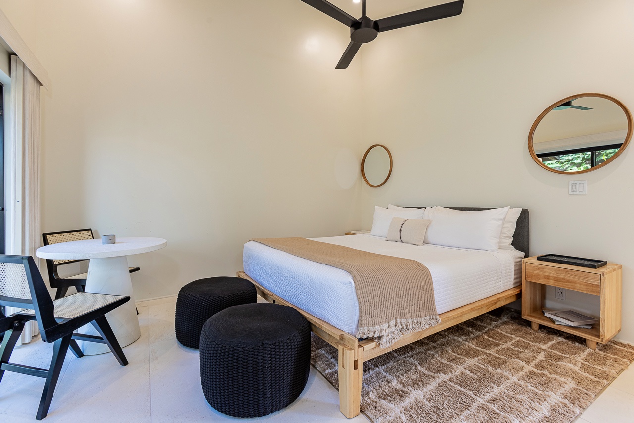 An expansive primary suite designed for rest and relaxation