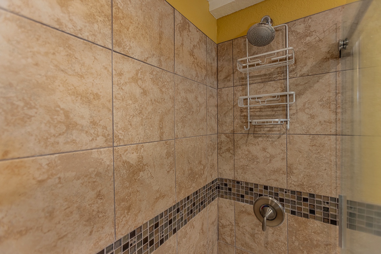 Stylish bathroom with a modern shower