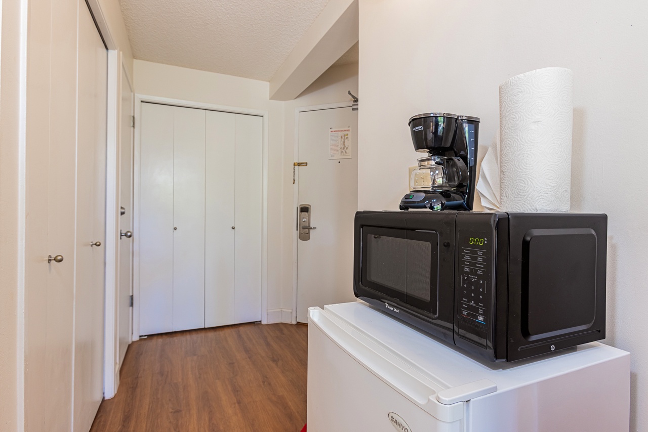 Enjoy added convenience with an in-room kitchenette