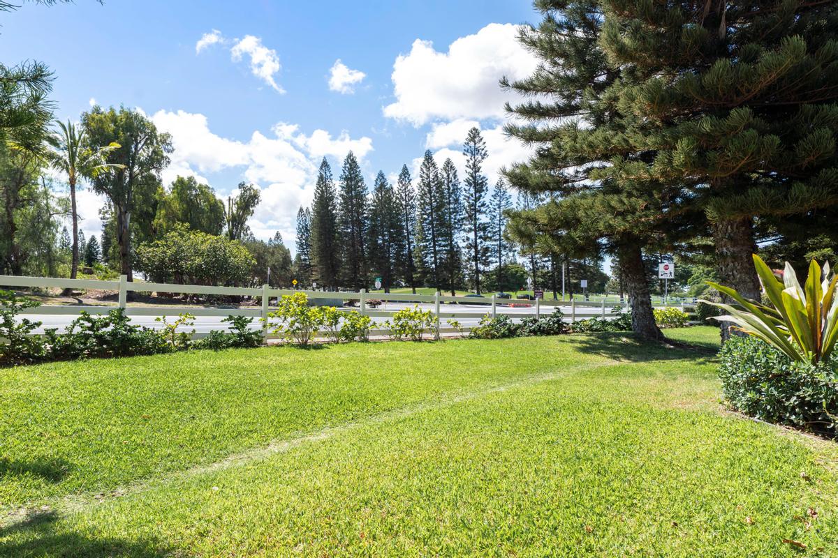 View of the main street from the lanai