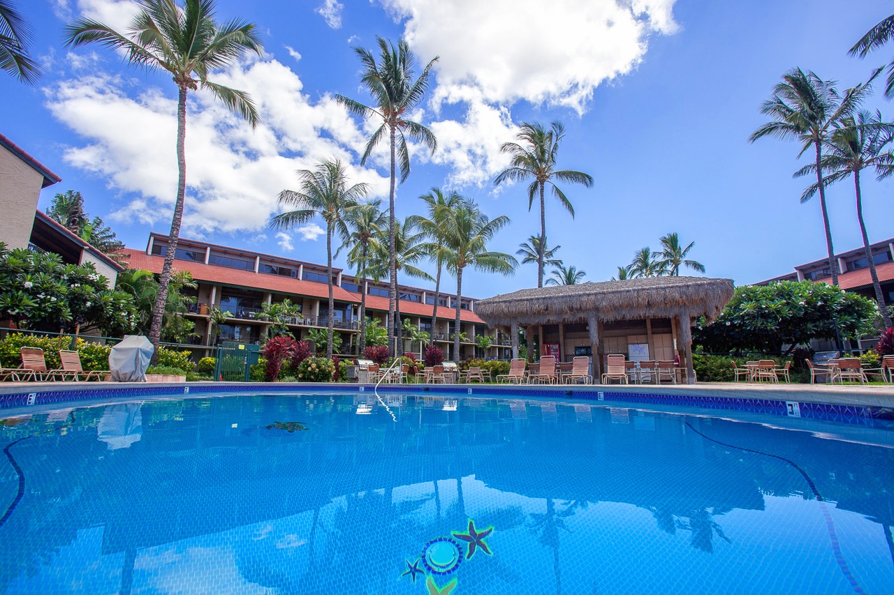 Lounge around the pool soak up the Maui sun and have fun.