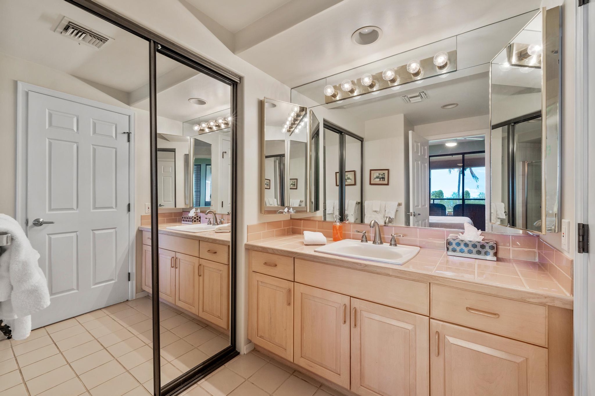 Guest bath comfort with a clean, calming island feel