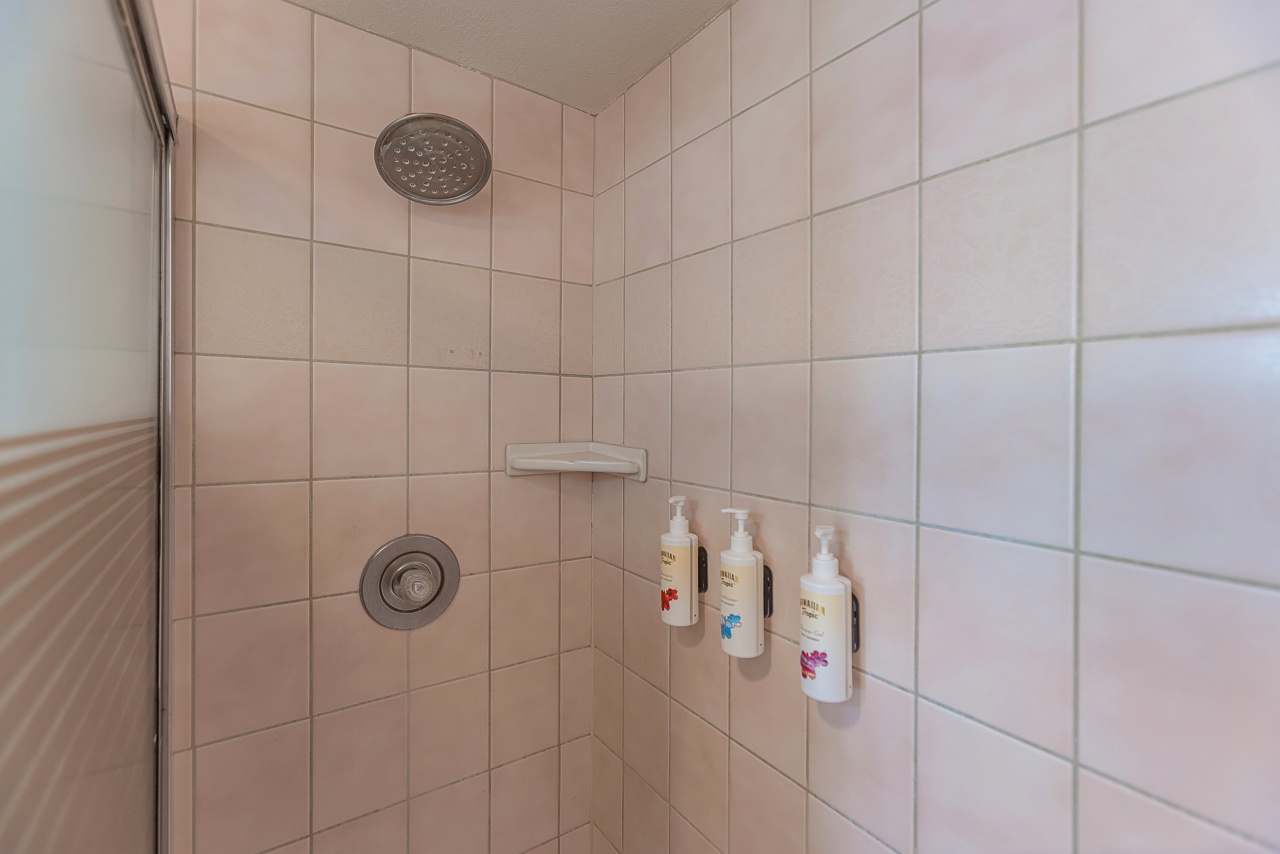 Step into a relaxing shower after beach or pool adventures