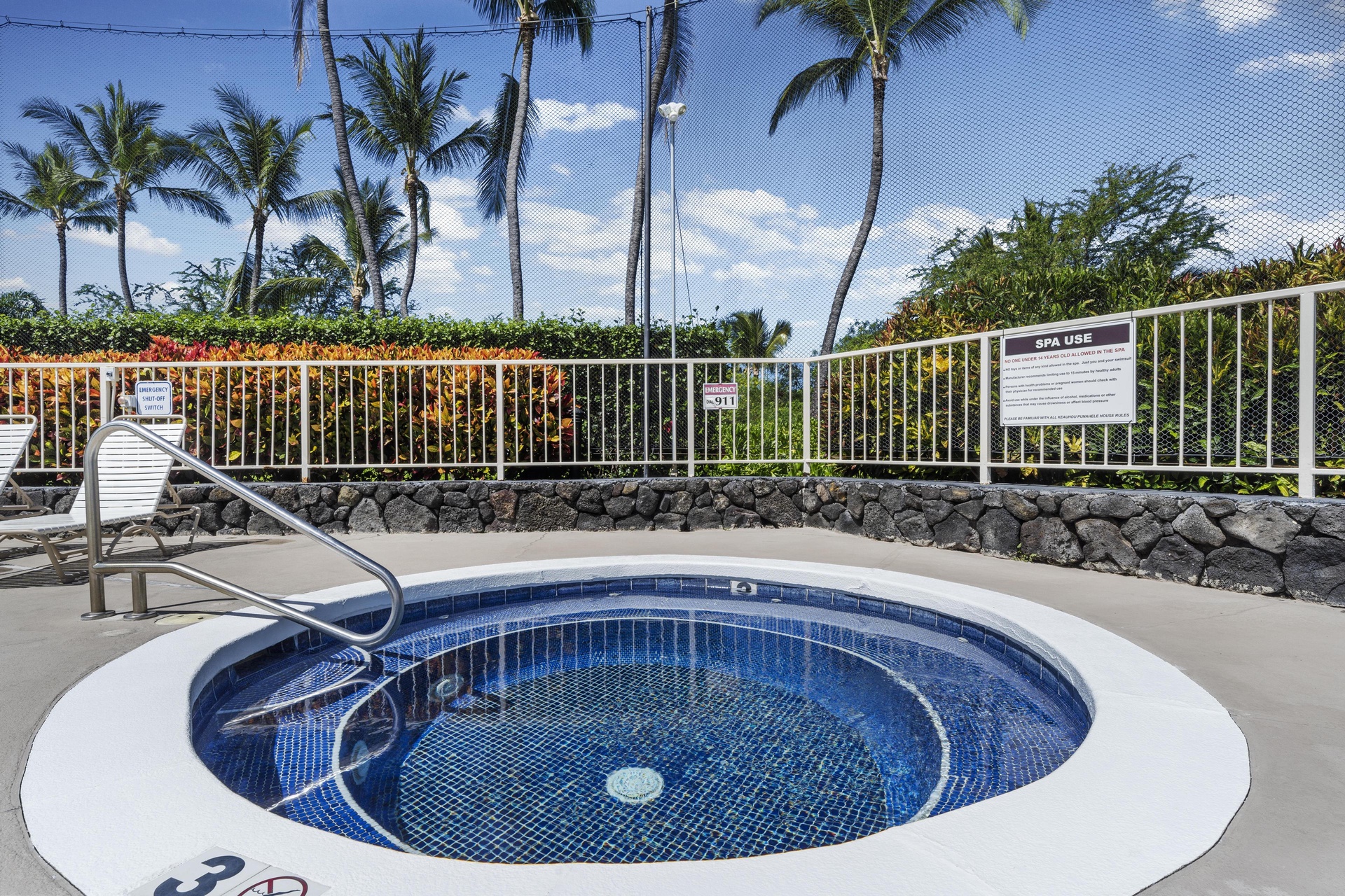 Pool area with hot tub for you to enjoy!