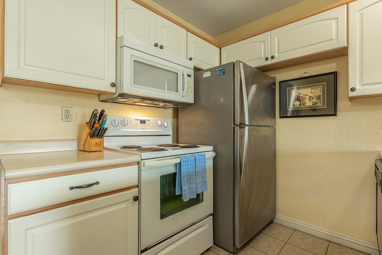 Bright kitchen designed for comfort and convenience