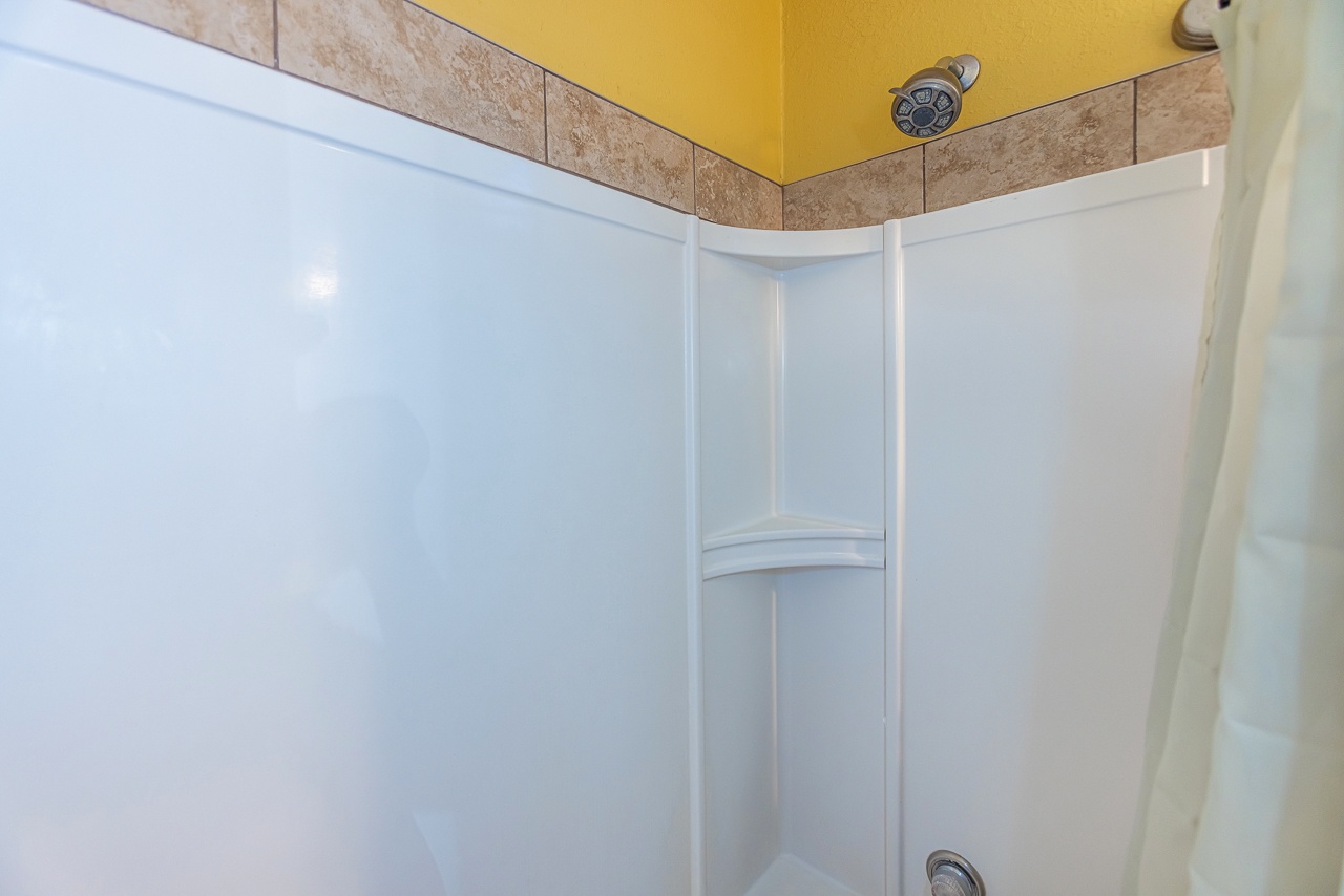 Bathtub and shower combo designed for convenience